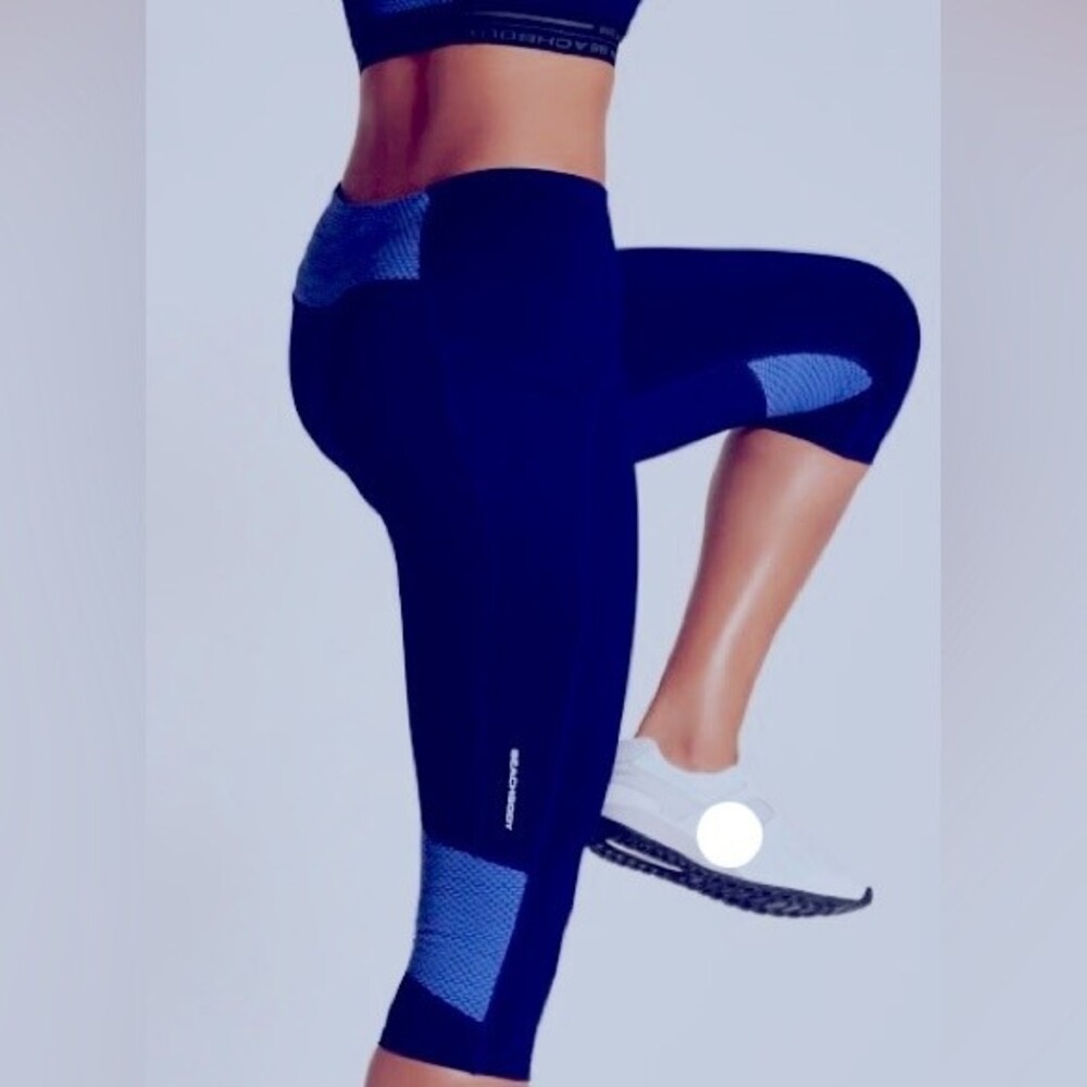 NWT beach body women’s infuse short tight mid-rise leggings moisture wicking XS